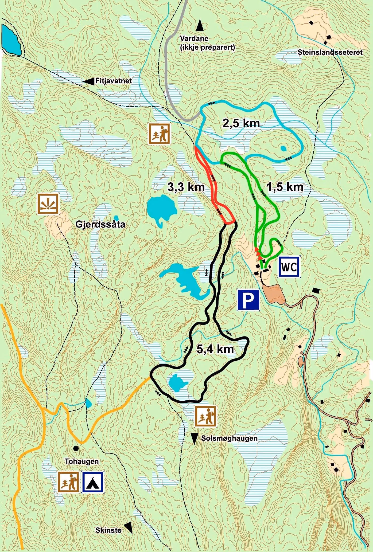 Løypekart