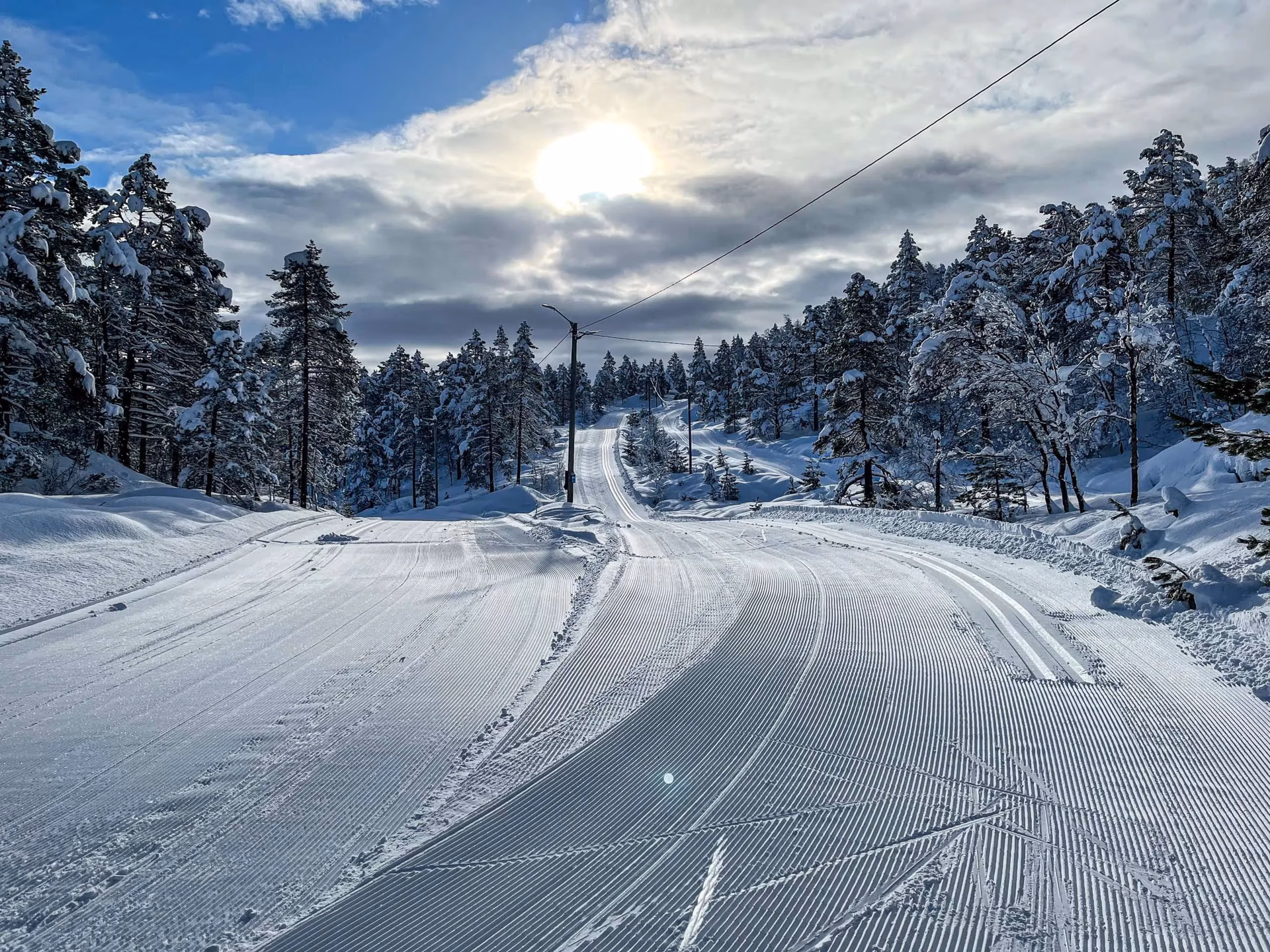 Skiføre og værmelding for Totræna Vinterpark